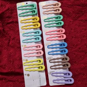 Matte Pastel Wiggly Hair Clips