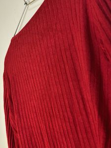Red Knit Top with Bolero