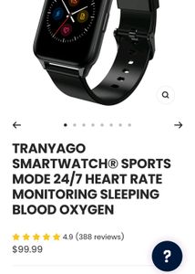 TranyaGo Smartwatch - HD Screen &amp; Waterproof