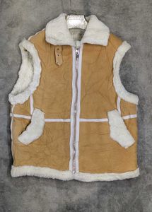 Stylish Suede Sherpa Vest