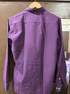 Men's Purple Button-Down Shirt