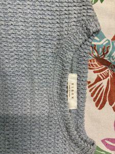 Blue Textured Cropped Sweater bolero