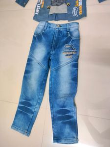 2 Piece Shirt &amp; Jeans For Kids Wear