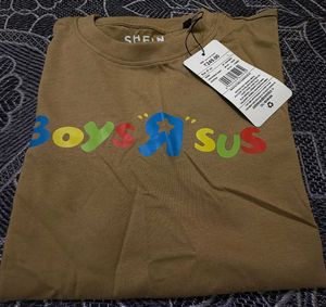 SHEIN "Boys R Sus" Parody Graphic Tee