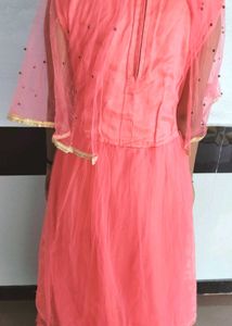 Beautiful Coral Ethnic Gown