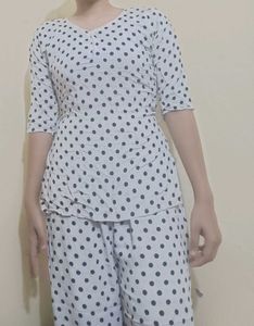 Cute Polka Dot Pajama Set (S) size