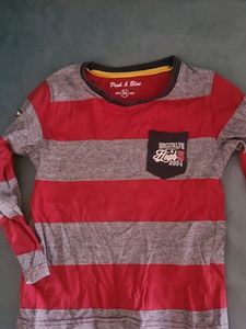 Boys T-shirt Colour Red