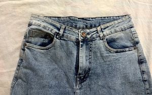 Womens blue Cargo Jeans