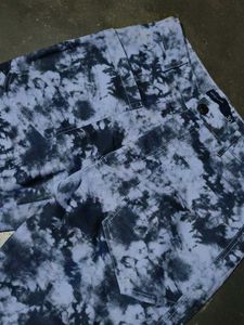 Tie-Dye Denim Pants