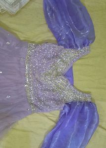 Elegant Lavender Princess Gown👑