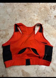 HRX Orange &amp; Black Sports Bra