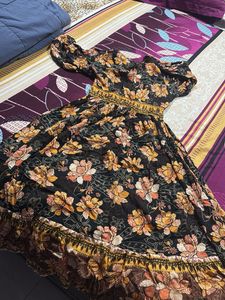 Bohemian Floral Print Maxi Dress