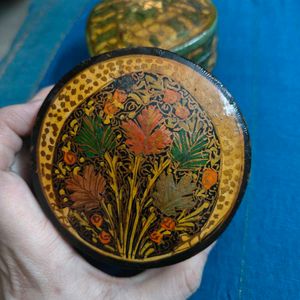 vintage kashmiri paper mache boxes