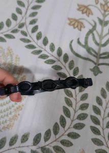 Black Hairband with Clips