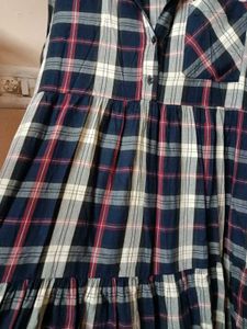 CHECKERED SHIRT DRESS