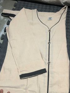 Elegant Beige Kurta Set
