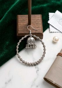 Boho Jhumka Hoop Earrings