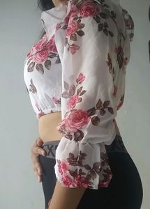 Georgette Crop Top Combo
