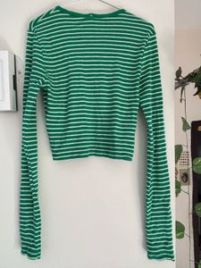 Striped Green Cardigan