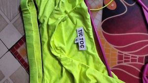Neon One-Shoulder Cutout Crop Top