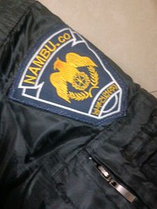 Classic Bomber Jacket with Patches