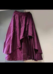 Beautiful Purple Embellished crop top n lehenga