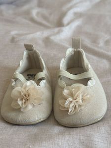 Sparkly Flower Ballet Flats