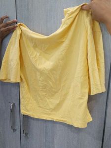 Lemon Yellow printed (nothing) Graphic T-Shirt