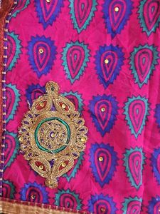 Vibrant Pink Embroidered Saree