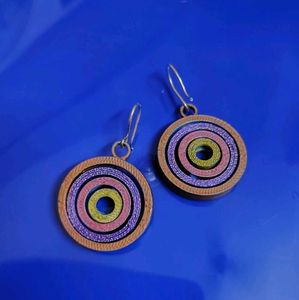 Unique Star &amp; Circle Earrings Set