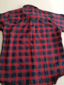 Red Plaid Flannel Shirt