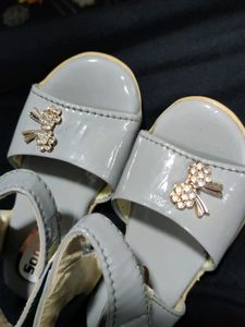 Grey Color Party Wear Sandals