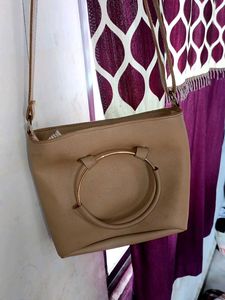 stylish original pu leather sling bag little flaws