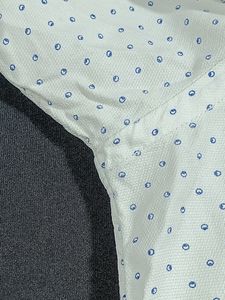 White and Blue Dotted Shirt (Men)