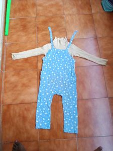 Cute Baby Blue Polka Dot Romper