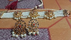 Pearl Necklace With Earrings 😍