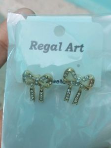 Regal Art Bow Stud Earrings