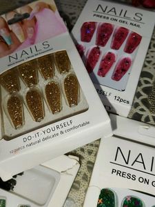 Press On Gel Nails - 4 Packs 🎁 1