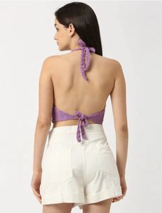 Self Design Crochet Swim Bikini Bra