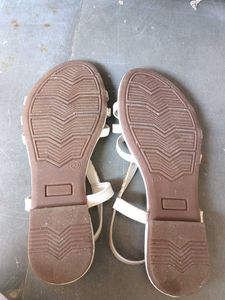 Stylish White Strappy Sandals