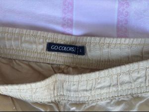 Go Colors Womens Cream Pant