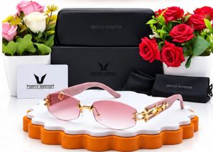 GENTLE MONSTER Pink Rimless Sunglasses