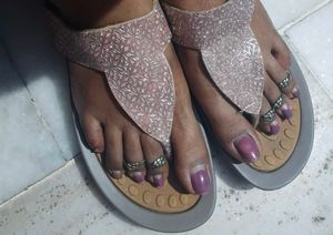 Sparkly Toe-Thong Sandals
