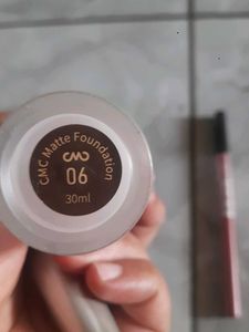 Makeup Set: Foundation, Brush, and Liner
