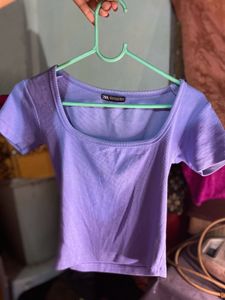 BLUE ZARA TOP 💋😍