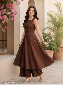 Elegant Brown Kurta Set