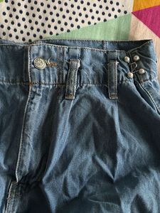 Stylish Wide Leg Denim Jeans