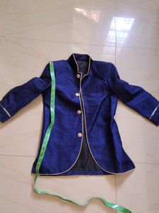 Men's Royal Blue Ethnic Jacket