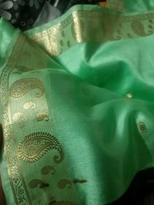 Elegant Green saree with blouse