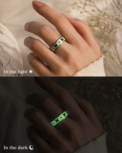 Cute Butterfly & Star Glow In the Dark Unisex Ring
